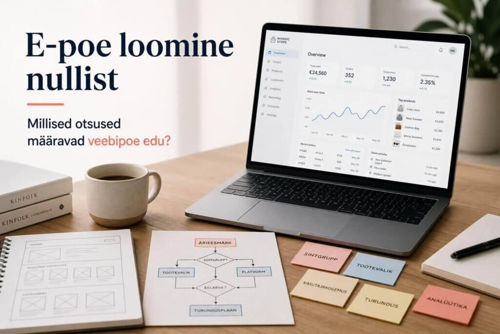 e-poe loomine ja e-poe tegemine