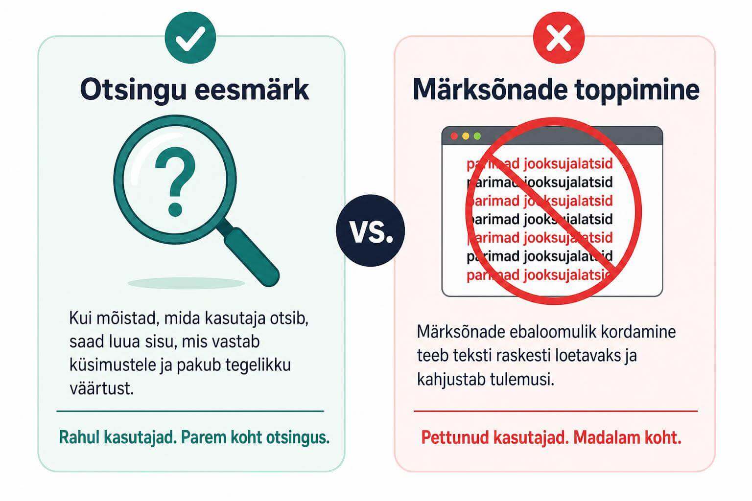 SEO tekstide kirjutamine ja SEO sisuloome käivad käsikäes